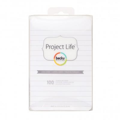 Project life lined journaling cards 10,2x15,2cm